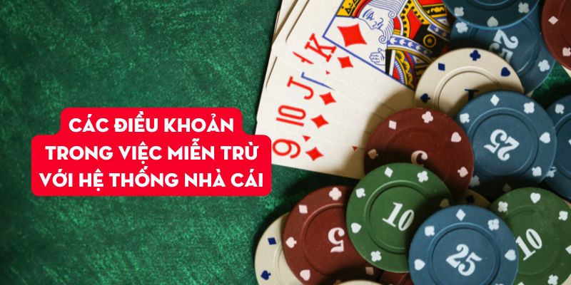 Các điều khoản trong việc miễn trừ với hệ thống nhà cái